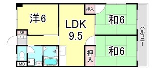 ヤンマーマンションの物件間取画像